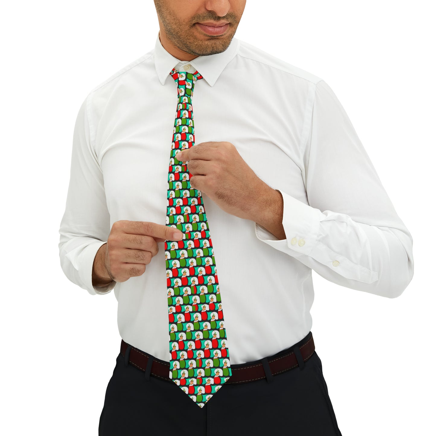 Christmas Elf - mermaid pattern Necktie