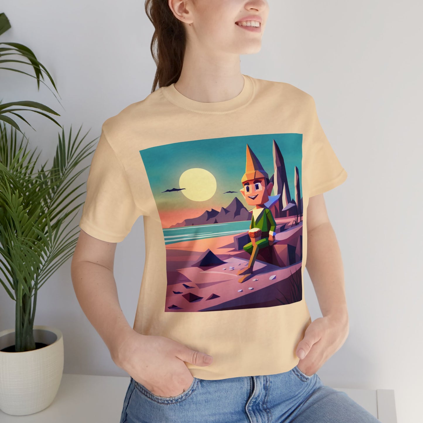 Elf On Beach - Short Sleeve Tee