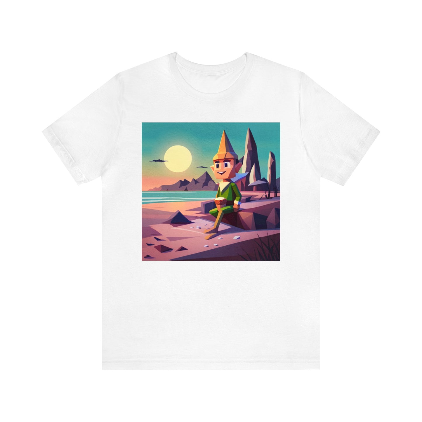 Elf On Beach - Short Sleeve Tee