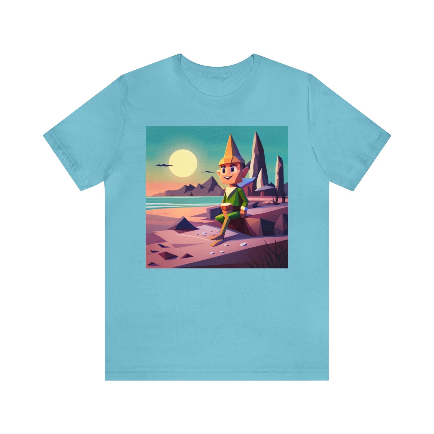 Elf On Beach - Short Sleeve Tee