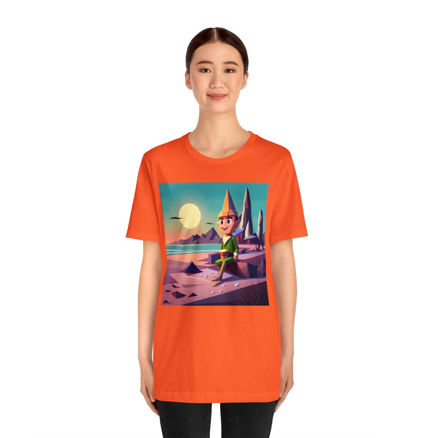 Elf On Beach - Short Sleeve Tee