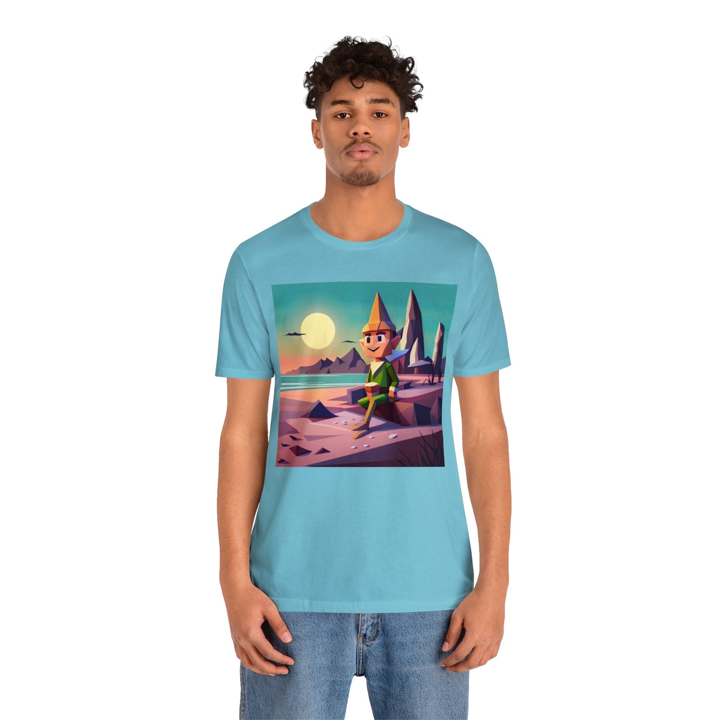 Elf On Beach - Short Sleeve Tee