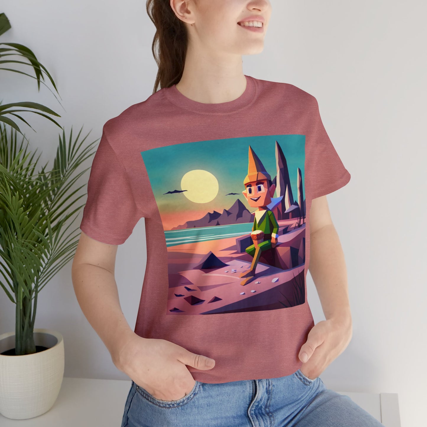 Elf On Beach - Short Sleeve Tee