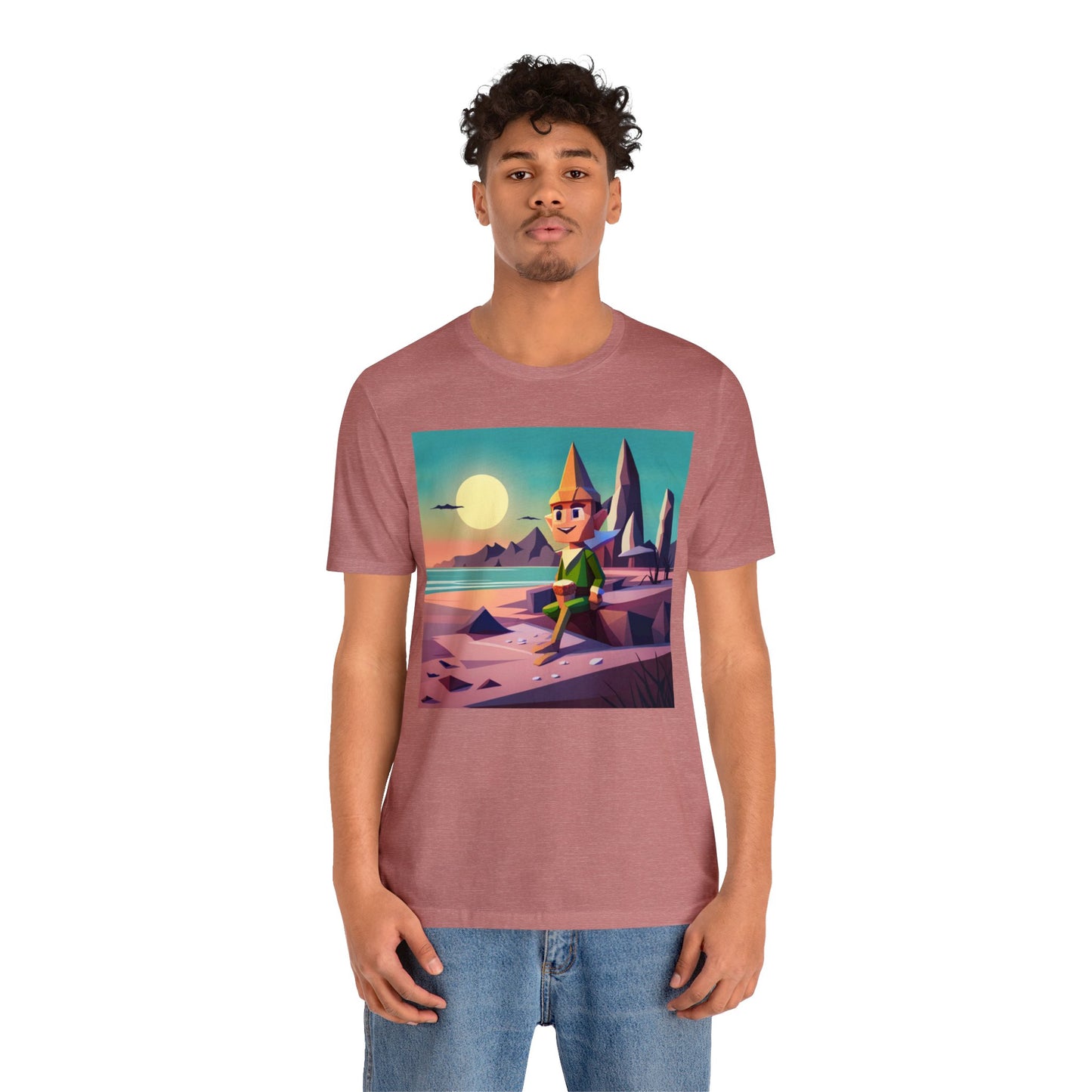 Elf On Beach - Short Sleeve Tee