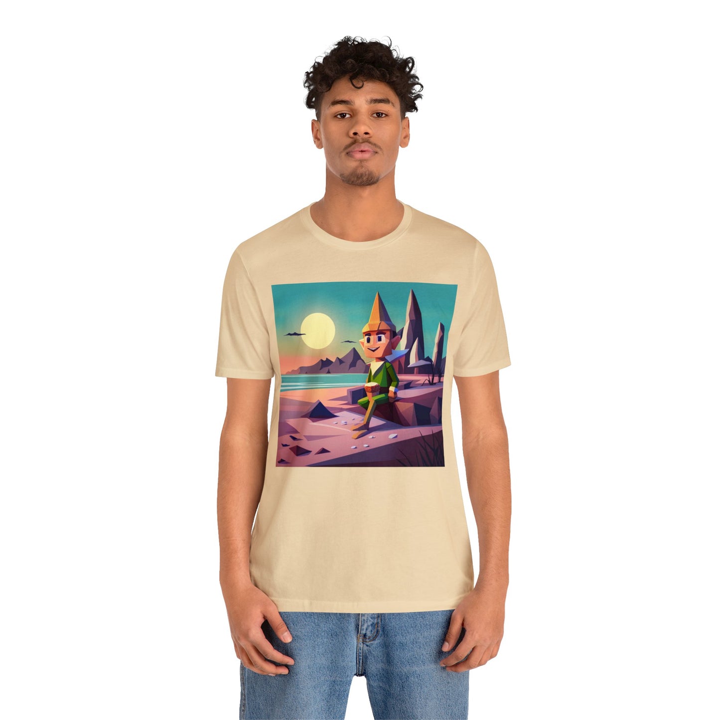 Elf On Beach - Short Sleeve Tee