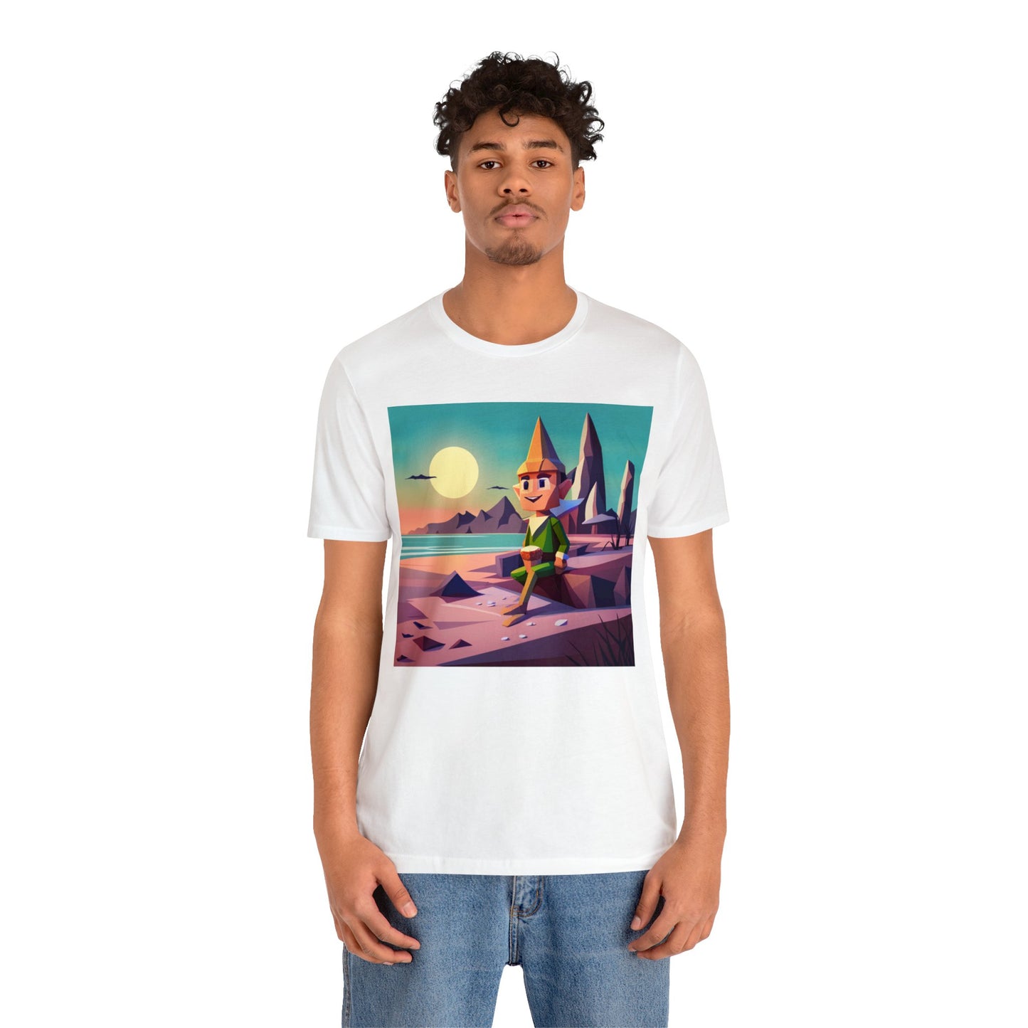 Elf On Beach - Short Sleeve Tee