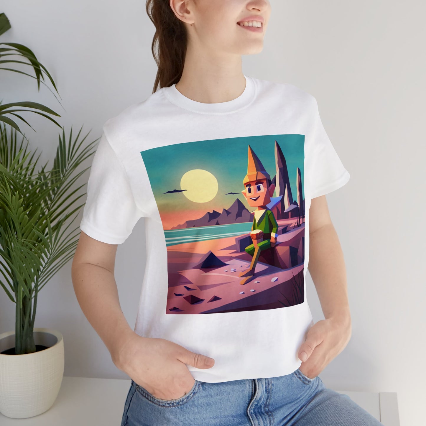 Elf On Beach - Short Sleeve Tee