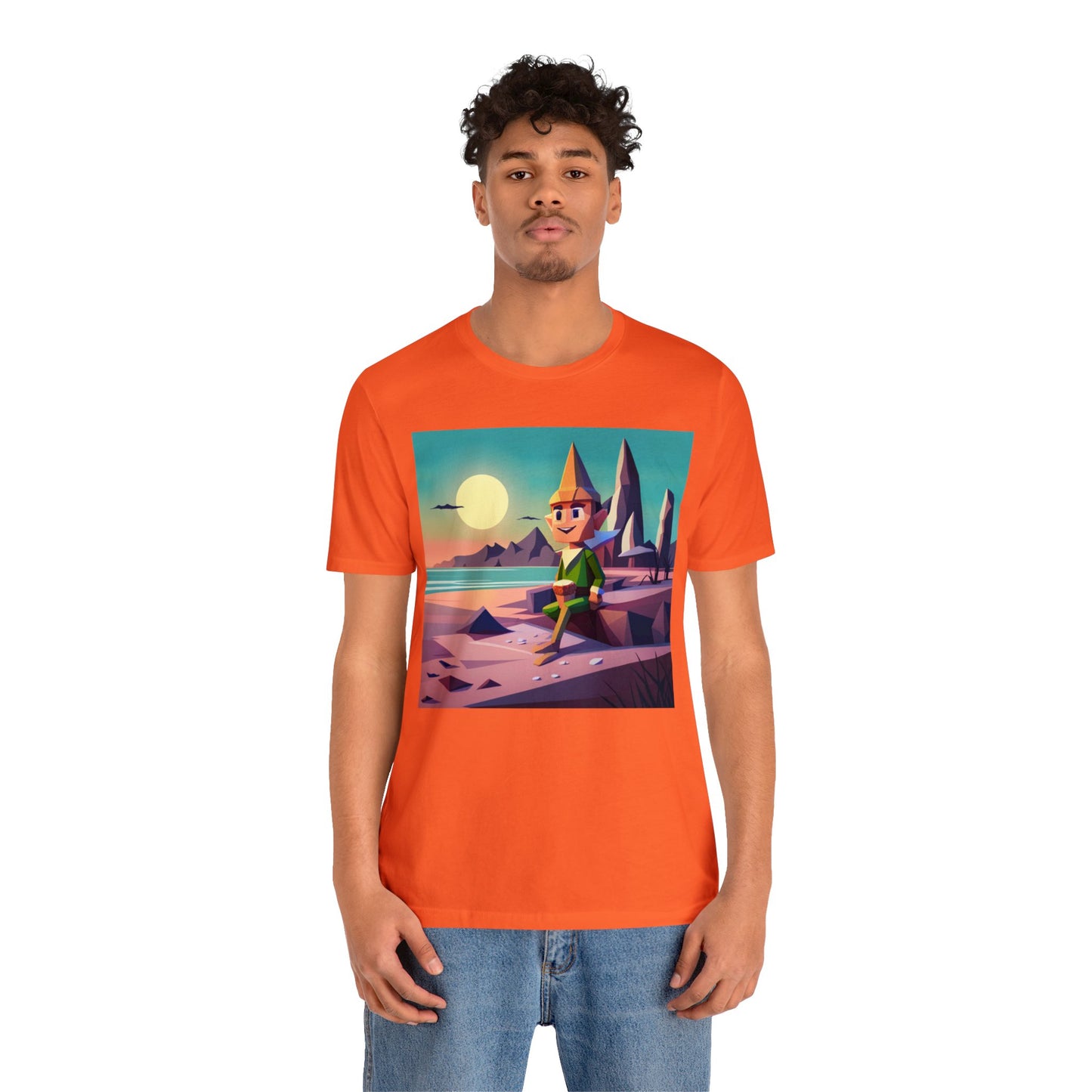 Elf On Beach - Short Sleeve Tee