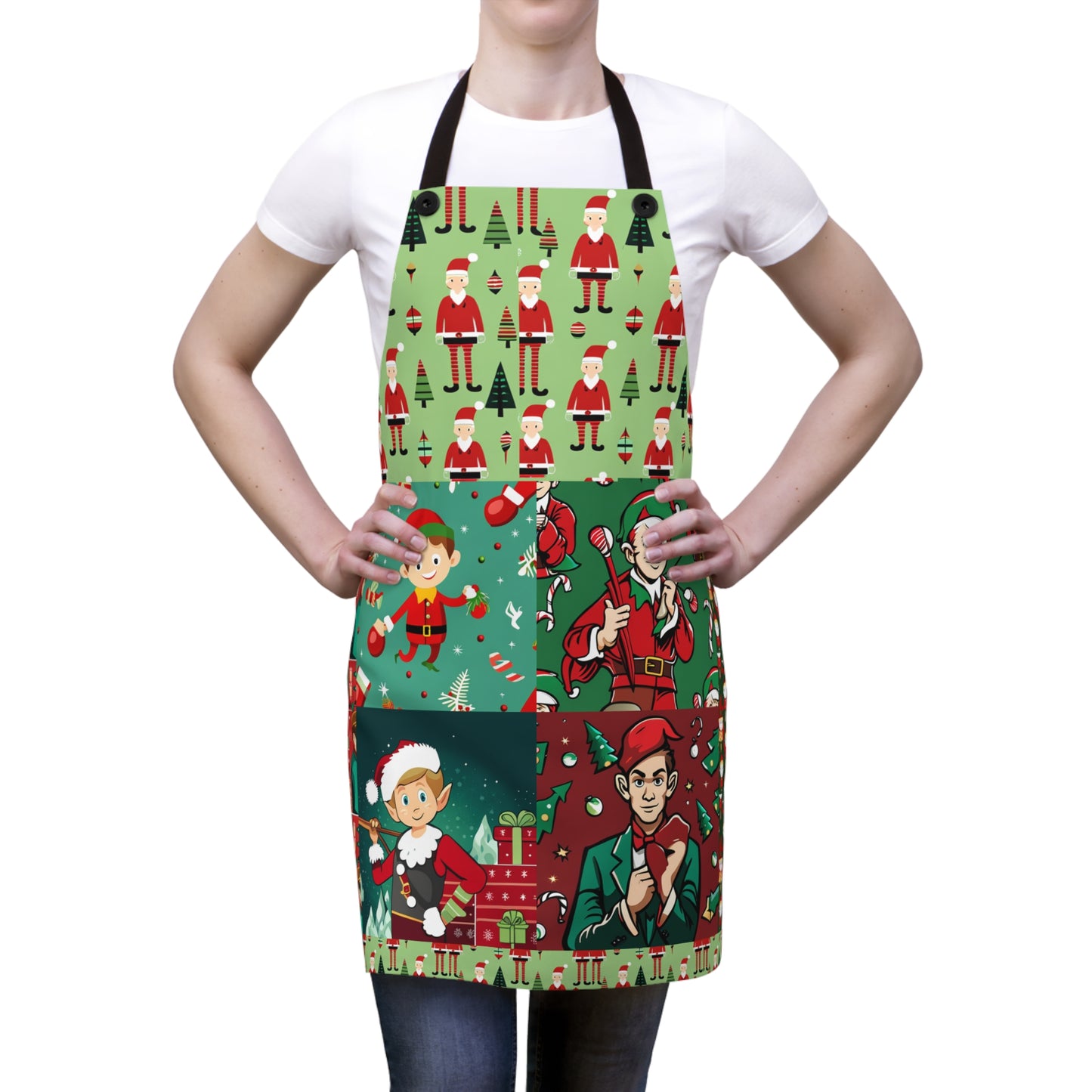 Christmas Elf Patch Apron (AOP)