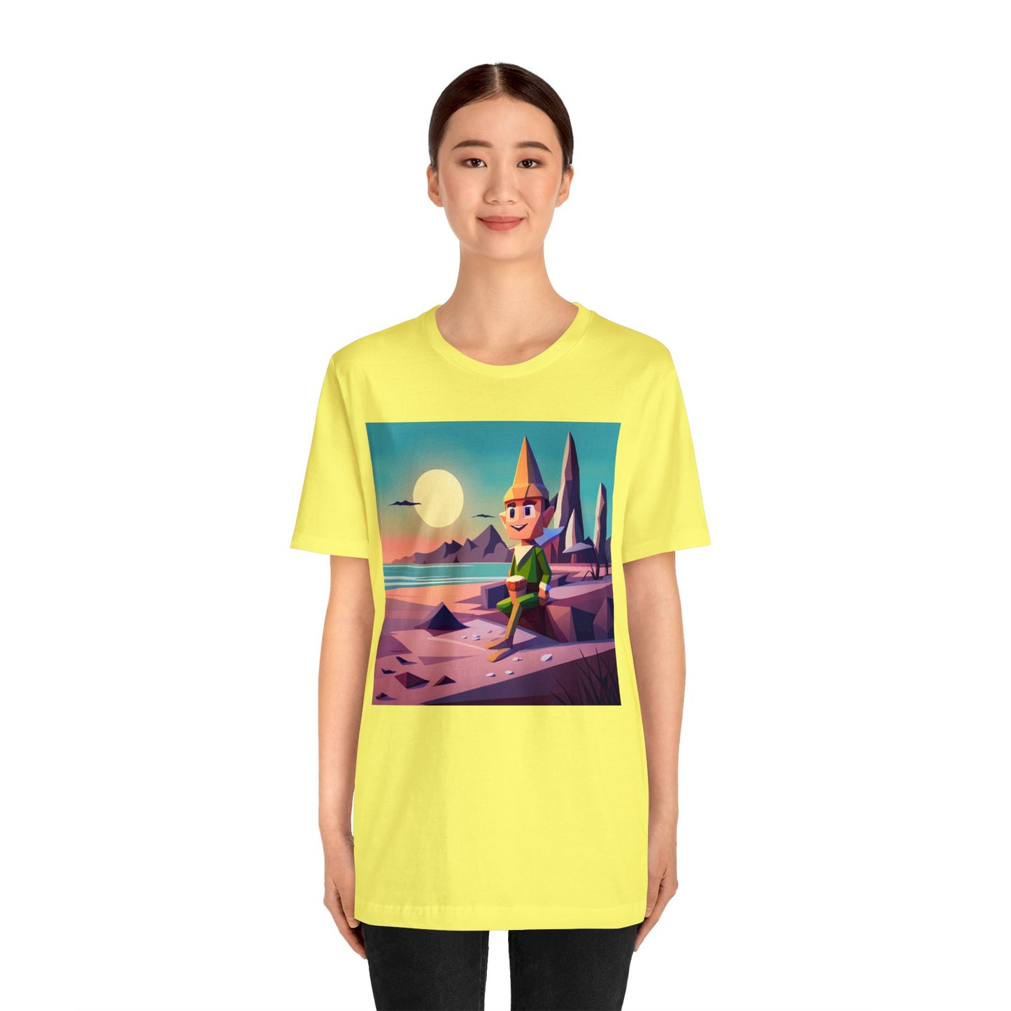 Elf On Beach - Short Sleeve Tee